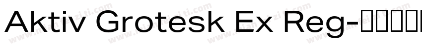 Aktiv Grotesk Ex Reg字体转换